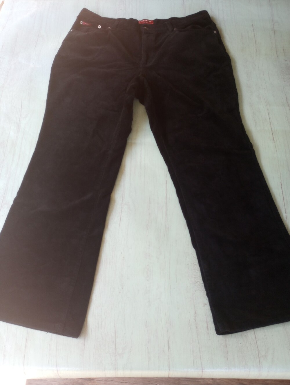 Chaps Women's Corduroy Black Pants Sz 16p